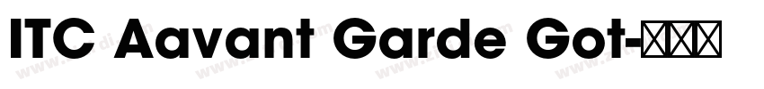 ITC Aavant Garde Got字体转换